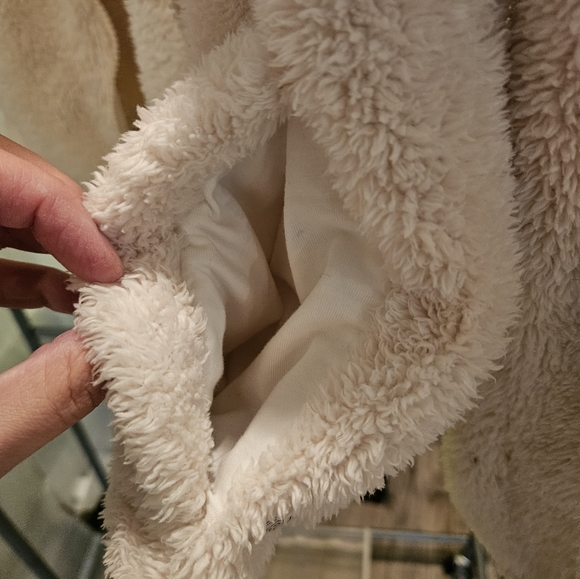 Marine Layer x Lost & Found vanilla white sherpa jacket X-Small - Picture 6 of 7